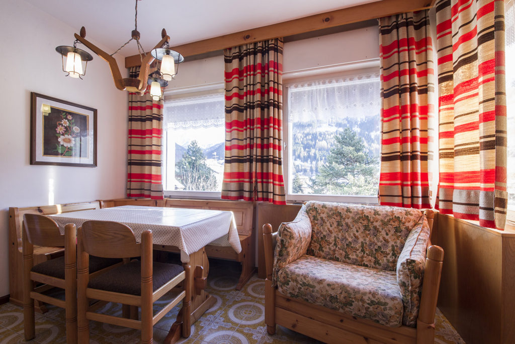 Quality Vacation Dolomites Attic Livingroom Small Apartments Villa Ginestra Moena Trentino